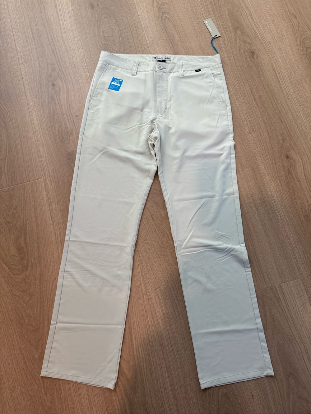 Men's Travis Matthew Pants Hough Blue Grey Size 34 Golf Lightweight